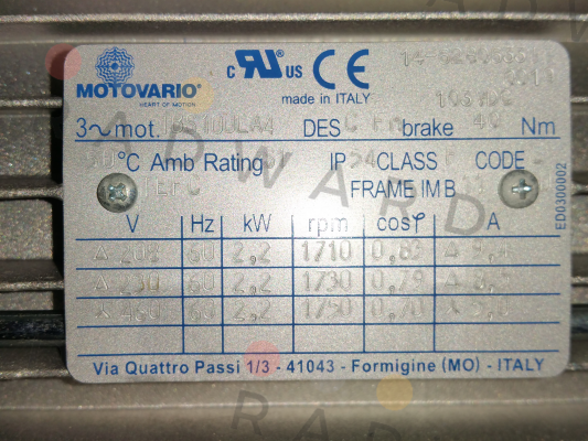 Motovario-TBS100LA4  price