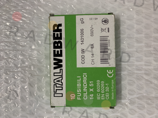 Italweber-1431006 / CH14 gG 6A 690V price