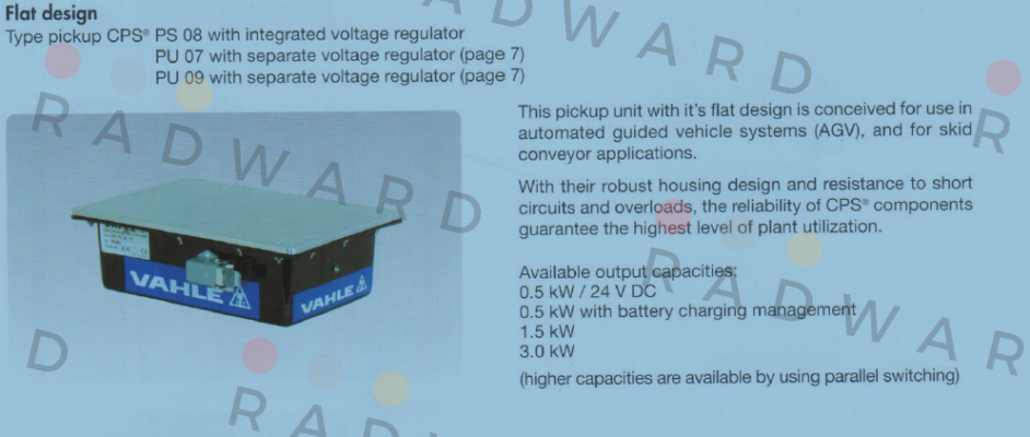 Vahle-Type pickup CPS PS 08  price