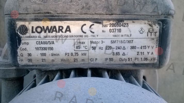 Lowara-CEA 80/5/D-V     price