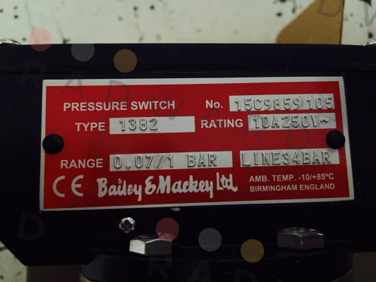 Bailey & Mackey-Type 1382 No. 15C9859105 price