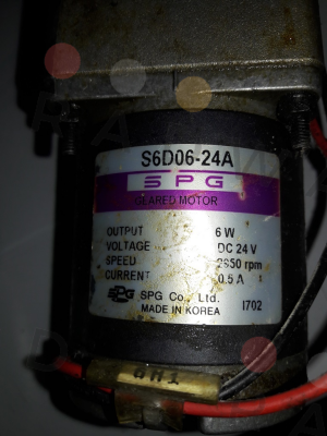 Spg Motor-S6D06-24A price