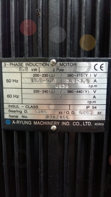 A-Ryung-Motor for Type ACRK4-100/10, 2.2 kW, 100 L/min  price