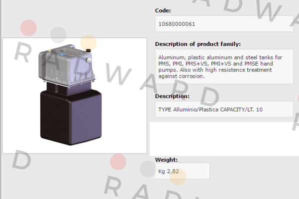 OMFB Hydraulic-106-800-00061 price