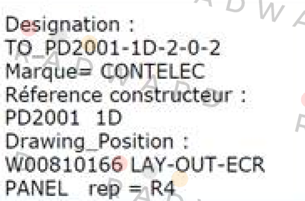 Contelec-PD2001 - 1D 2-0-2 - OEM  price