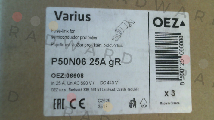 OEZ-P/N: OEZ:06608, Type: P50N06 25A gR price