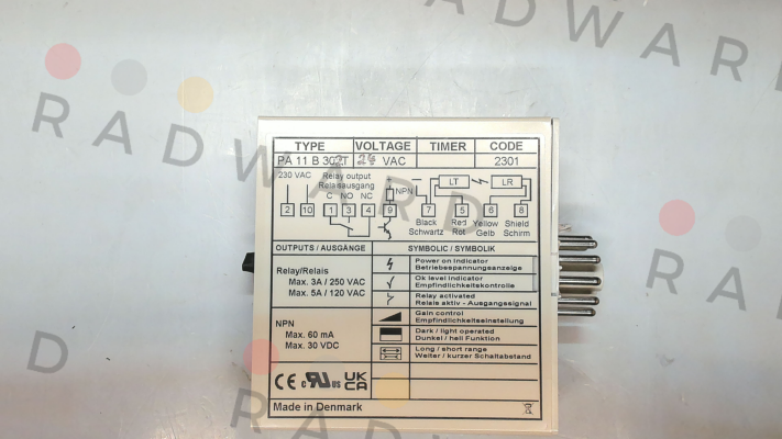 Telco-p/n: 8837, Type: PA 11 B 302T price