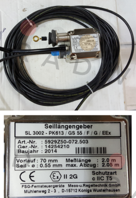 FSG Fernsteuergeräte-P/N: 5929Z50.072.503 Type: SL3002-PK613/GS55 price