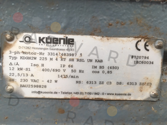 Küenle-KDGN2W 225 M 4 KT SH RSL UN KAB  price