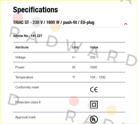 Leister-141.228 / Triac ST 120V/1600W price