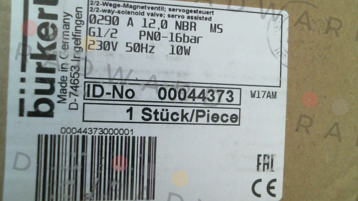 Burkert-p/n: 00044373, Type: 0290 price