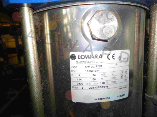 Lowara-Cylinder for SV-607F75T, Cod:1C2541371  price