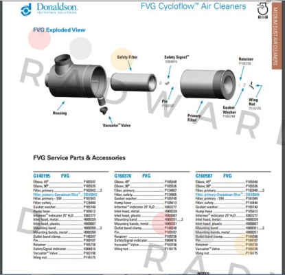 Donaldson-FVG160587 obsolette repl by 103-7663   price