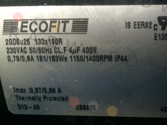 Ecofit-P/N: 1306444, Type: 2GDSu25-133x190R-D13-A0p price