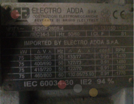 Electro Adda-F2GP 280S-4 price