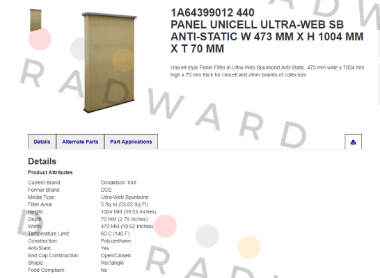 Donaldson-1A64399012 price