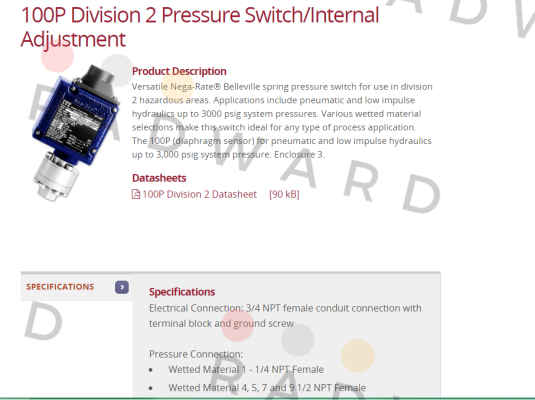 ITT NEO DYN-100P11C5 price