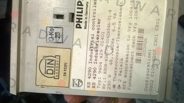 Philips-9404 429 01401 obsolete, alternative KS92-102-0110D-000 (PMA) price