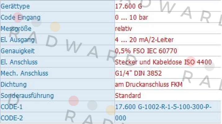 Bd Sensors-Code: 17.600 G-1002-R-1-5-100-300-P-000  price
