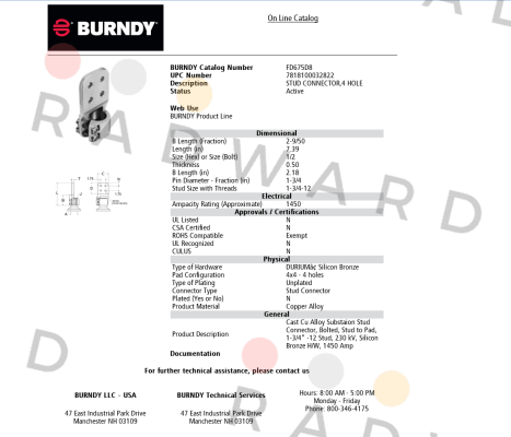 Burndy-FD675D8  price