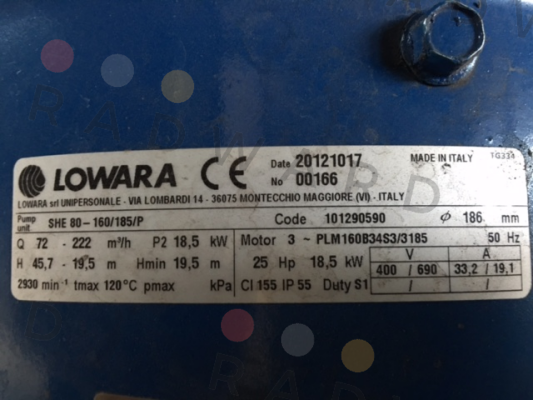 Lowara-SHE 80-160/185 price