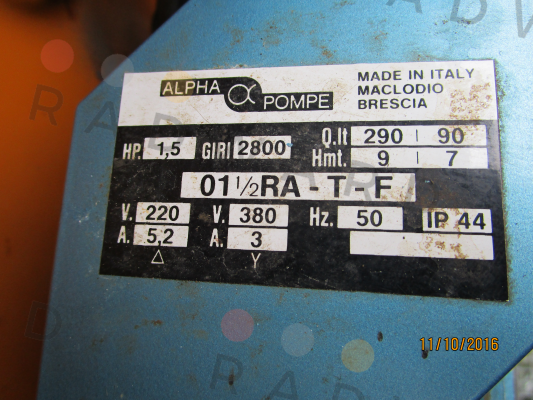 Alpha Pompe-01 1/2 RA-T-F price