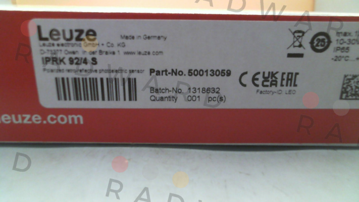 Leuze-p/n: 50013059, Type: IPRK 92/4 S price