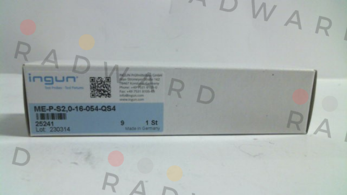 Ingun-ME-P-S2,0-16-054-QS4 (25241) price