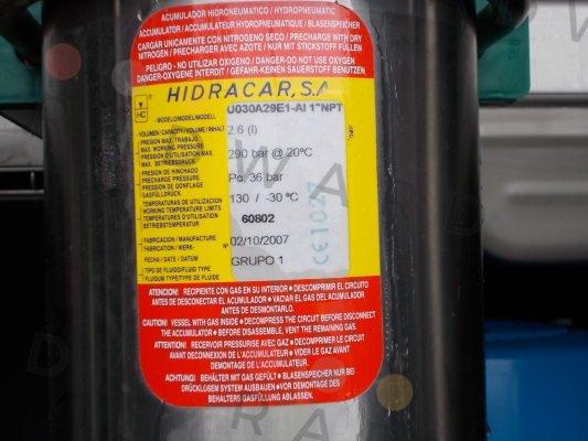 Hidracar-U030A29E1-AI 1"NPT  price