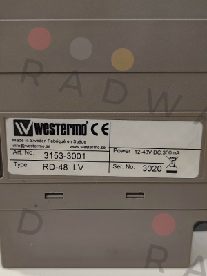 Westermo-P/N: 3153-3001 Type: RD-48 LV price