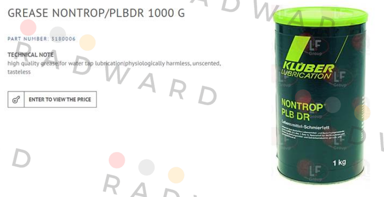 Kluber-001019 NONTROP PLB DR price