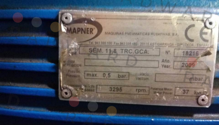 MAPNER-TYPE-SEM.11,8TRC.GCA price