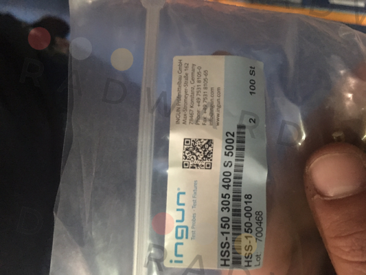 Ingun-HSS-150 305 400 S 5002 Hochstromstift price