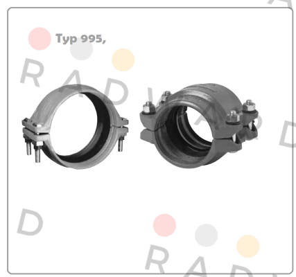 Victaulic-Typ 995, Lackiert 219,1mm, Dichtung "E" price