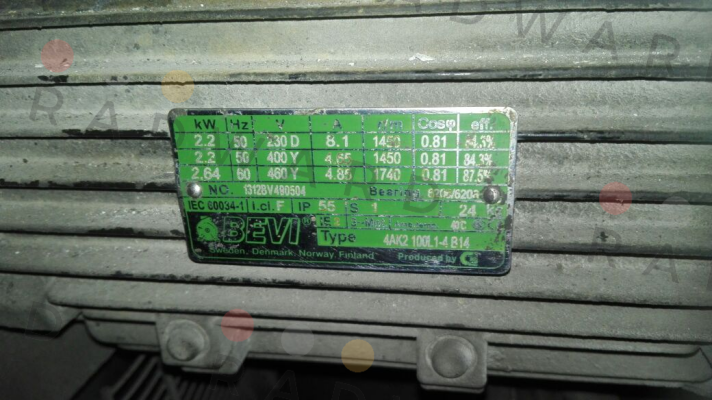 Bevi-Obsolete 1312BV490504 replaced by IE3 class F RAL5010  price