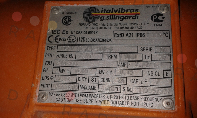 Italvibras-MVSI 10/810-S08-S price