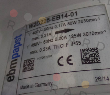 EBM Papst-W2D255-EB14-01 80 W 400V - OEM   price