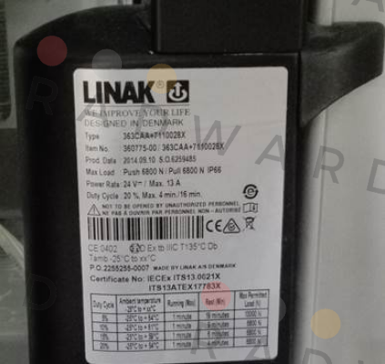 Linak-363CAA+7110028X - OEM for  PREMIER TECH CHRONOS B.V.  price