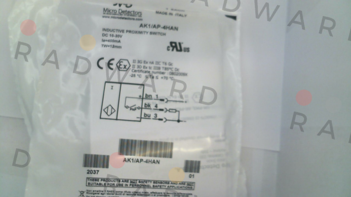 Micro Detectors / Diell (now Datasensing)-AK1/AP-4HAN price