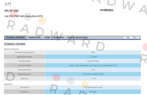 Micro Detectors / Diell (now Datasensing)-AM1/AP-1A85 price