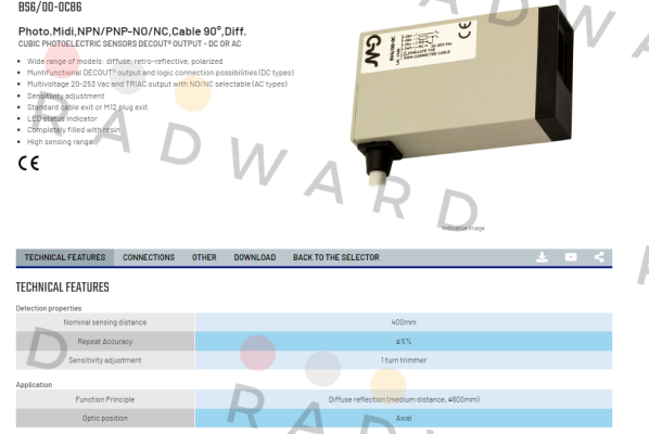Micro Detectors / Diell (now Datasensing)-BS6/00-0C86 price