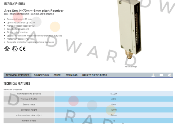 Micro Detectors / Diell (now Datasensing)-BX80A/1P-0HAN price