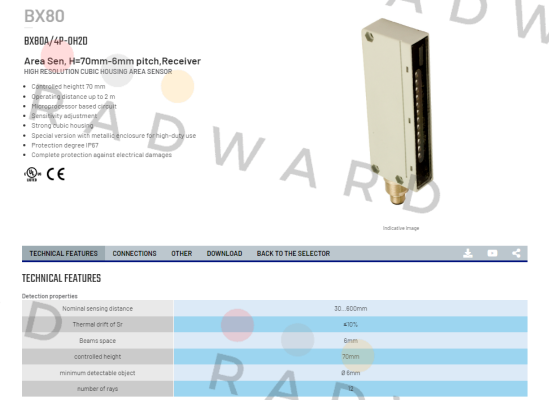 Micro Detectors / Diell (now Datasensing)-BX80A/4P-0H2D price