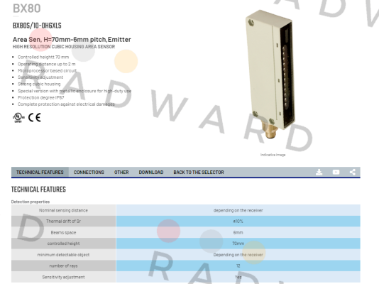 Micro Detectors / Diell (now Datasensing)-BX80S/10-0H6XLS price