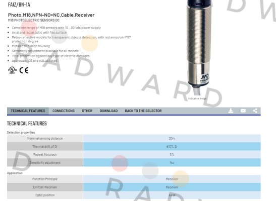 Micro Detectors / Diell (now Datasensing)-FAIZ/BN-1A price