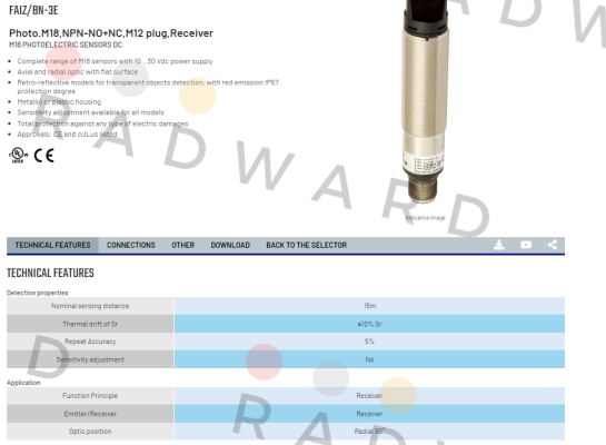Micro Detectors / Diell (now Datasensing)-FAIZ/BN-3E price