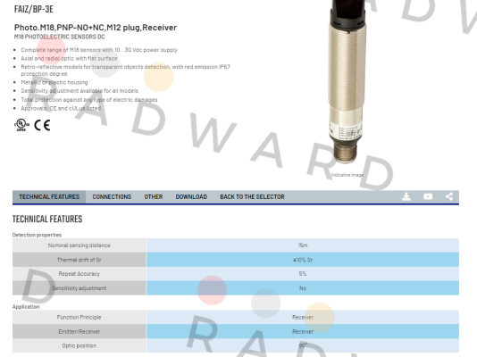 Micro Detectors / Diell (now Datasensing)-FAIZ/BP-3E price