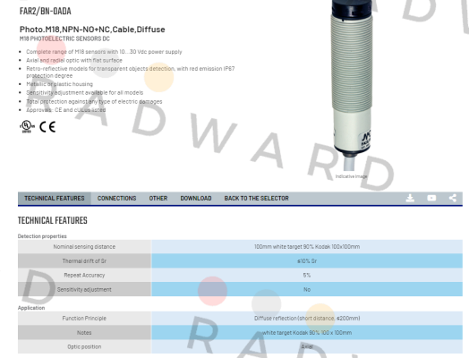 Micro Detectors / Diell (now Datasensing)-FAR2/BN-0ADA price