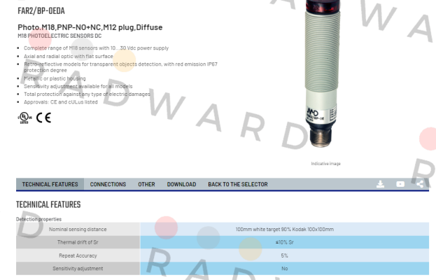 Micro Detectors / Diell (now Datasensing)-FAR2/BP-0EDA price