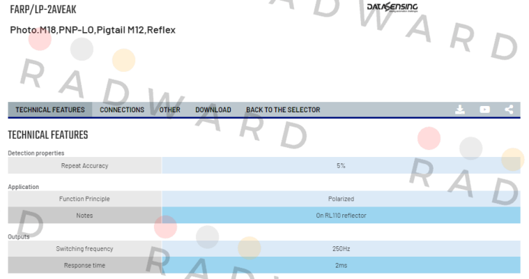 Micro Detectors / Diell (now Datasensing)-FARP/LP-2AVEAK price